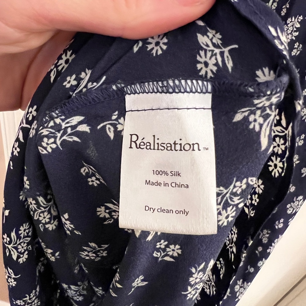 Realisation Par Navy Floral Slip Dress - Picture 6 of 6